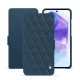 Funda de piel Samsung Galaxy A55 - Indigo - Couture ( Pantone #1f4565 ) 