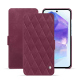 Capa em pele Samsung Galaxy A55 - Prune vintage - Couture ( Pantone #612434 ) 