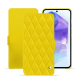 Funda de piel Samsung Galaxy A55 - Jaune fluo - Couture ( Pantone #c9ff57 ) 