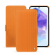Capa em pele Samsung Galaxy A55 - Abaca arancio ( Pantone #d77540 )