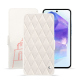 Funda de piel Samsung Galaxy A55 - Blanc escumo - Couture ( Pantone #D6D6D1 )