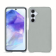 Samsung Galaxy A55 leather cover - Gris ( Nappa - Pantone #c1c6c8 ) 