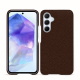 Coque cuir Samsung Galaxy A55 - Châtaigne ( Pantone #1b1107 ) 