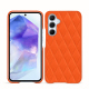 Custodia in pelle Samsung Galaxy A55 - Orange fluo - Couture ( Pantone #ff5406 ) 