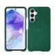 Capa em pele Samsung Galaxy A55 - Crocodile pino ( Pantone #173F35 ) 