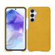Lederschutzhülle Samsung Galaxy A55 - Jaune soulèu ( Pantone #F3B934 )