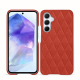 Custodia in pelle Samsung Galaxy A55 - Arange clouquié - Couture ( Pantone #D33108 )