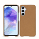 Samsung Galaxy A55 leather cover - Beige Veggie ( Pantone #dab9a1 ) 