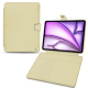 Étui portefeuille cuir Apple iPad Air 13 (2024) - Beige ( Nappa - Pantone #ceb888 ) 