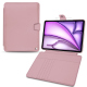 Étui portefeuille cuir Apple iPad Air 13 (2024) - Rose ( Nappa - Pantone #efbae1 ) 