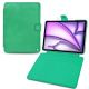 Funda cartera de piel para Apple iPad Air 13 (2024) - Menthe vintage ( Pantone #37b375 ) 