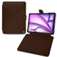 Custodia a portafoglio in pelle per Apple iPad Air 13 (2024) - Châtaigne ( Pantone #1b1107 ) 