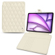 Apple iPad Air 13 (2024) 真皮钱包保护套 - Blanc - Couture ( Nappa - White ) 