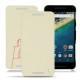 硬质真皮保护套 LG Nexus 5X - Blanc escumo