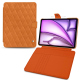 Funda cartera de piel para Apple iPad Air 13 (2024) - Mandarine vintage - Couture ( Pantone #d47231 ) 