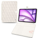 Funda cartera de piel para Apple iPad Air 13 (2024) - Blanc escumo - Couture ( Pantone #D6D6D1 )