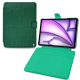 Custodia a portafoglio in pelle per Apple iPad Air 13 (2024) - Crocodile pino ( Pantone #173F35 ) 