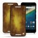 Housse cuir LG Nexus 5X - Doré Patine