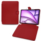 Apple iPad Air 13 (2024) 真皮钱包保护套 - Rouge PU ( Pantone #d50032 )