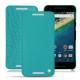 Housse cuir LG Nexus 5X - Bleu fluo