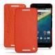 Housse cuir LG Nexus 5X - Papaye ( Pantone 180C ) 