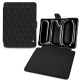 Apple iPad Air 11 (2024) 真皮钱包保护套 - Ebène - Couture ( Noir / Black ) 