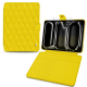가죽 지갑 케이스 Apple iPad Pro 11 (2024) - Jaune fluo - Couture ( Pantone #c9ff57 ) 