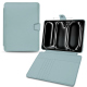 Apple iPad Pro 11 (2024) leather wallet case - Bleu Ciel PU ( Pantone #abcae9 )