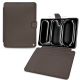 Apple iPad Pro 11 (2024) leather wallet case - Gris Veggie ( Pantone #5e514d ) 