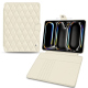 Capa em pele para Apple iPad Pro 13 (2024) - Blanc - Couture ( Nappa - White ) 