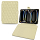Funda cartera de piel para Apple iPad Pro 13 (2024) - Beige - Couture ( Nappa - Pantone #ceb888 ) 