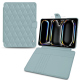 Custodia a portafoglio in pelle per Apple iPad Pro 13 (2024) - Bleu ciel - Couture ( Nappa - Pantone #abcae9 ) 