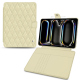 Apple iPad Pro 13 (2024) レザーウォレットケース - Ivoire - Couture ( Pantone #d6d6c6 ) 