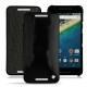 LG Nexus 5X leather case - Onyx ( Bologna Hi Gloss - Black ) 
