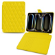 가죽 지갑 케이스 Apple iPad Pro 13 (2024) - Jaune fluo - Couture ( Pantone #c9ff57 ) 