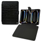 Apple iPad Pro 13 (2024) leather wallet case - Crocodile nero ( Noir / Black) 
