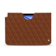 Apple iPad Air leather pouch - Marron - Couture ( Nappa - Pantone #8B4720 ) 