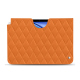 Pochette cuir Apple iPad Air - Orange - Couture ( Nappa - Pantone #ff9351 ) 