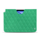 Pochette cuir Apple iPad Air - Menthe vintage - Couture ( Pantone #37b375 ) 