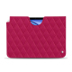 Lederschutzhülle Apple iPad Air - Rose fluo - Couture ( Pantone #ff16b4 ) 