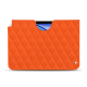 Capa em pele Apple iPad Air - Orange fluo - Couture ( Pantone #ff5406 ) 