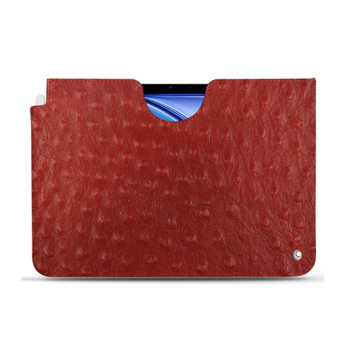 Premium leather case for Apple iPad AirAutruche ciliegia ( Pantone #a4343a ) 