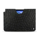 Pochette cuir Apple iPad Air - Autruche nero ( Noir / Black) 