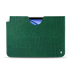 Apple iPad Air leather pouch - Crocodile pino ( Pantone #173F35 ) 