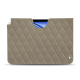 Pochette cuir Apple iPad Air - Darboun sabla - Couture ( Pantone #BCB1A1 )