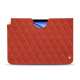 Pochette cuir Apple iPad Air - Arange clouquié - Couture ( Pantone #D33108 )