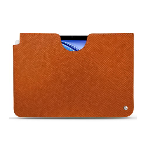 Pochette en cuir premium pour Apple iPad AirOrange vibrant ( Pantone #e36b39 ) 