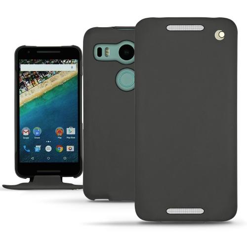 Housse cuir LG Nexus 5X - Noir ( Nappa - Black ) 