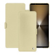 Custodia in pelle Sony Xperia 1 VI - Beige ( Nappa - Pantone #ceb888 ) 