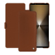 Housse cuir Sony Xperia 1 VI - Marron ( Nappa - Pantone #8B4720 ) 